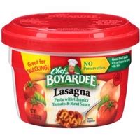 Chef Boyardee Lasagna Allergy and Ingredient Information