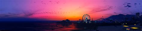 Grand Theft Auto V Online - Sunset Panorama 6K wallpaper download