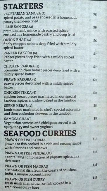 Rasoi an Indian Kitchen Menu, Menu for Rasoi an Indian Kitchen ...