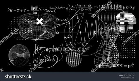 Abstract scientific background with fundamental Quantum Mechanics ...