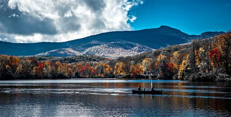 Grandfather Mountain Sunrise Reflections on Julian Price Lake in - Grandfather Mountain Sunrise ...