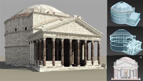 Pantheon 3D Models download - Free3D