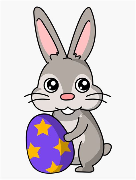 Easy Easter Bunny Cartoon , Free Transparent Clipart - ClipartKey