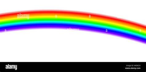 Rainbow; isolated on white Stock Photo - Alamy