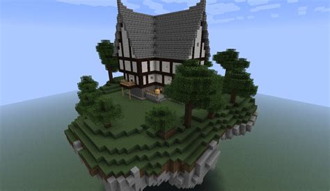 Floating Island With A House Minecraft Project