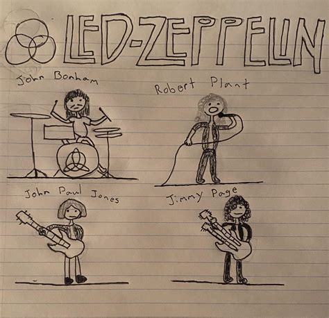 A very not great Led Zeppelin drawing I did : r/ledzeppelin