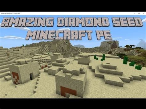 Minecraft PE 0.13.1 Seeds: Cool Diamonds Village 4 Temples - MCPE | Minecraft pe, Minecraft ...