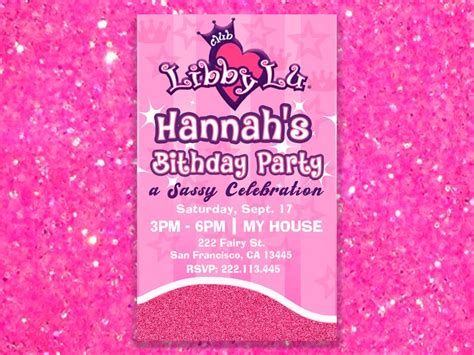 Libby Lu Party 2000s Themed-y2k Birthday Party Digital | Etsy India