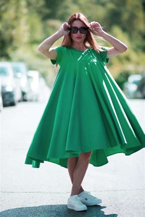 Trendy Summer dress/Unique women dress/Green Maxi Dress/Plus | Etsy in 2021 | Womens dresses ...