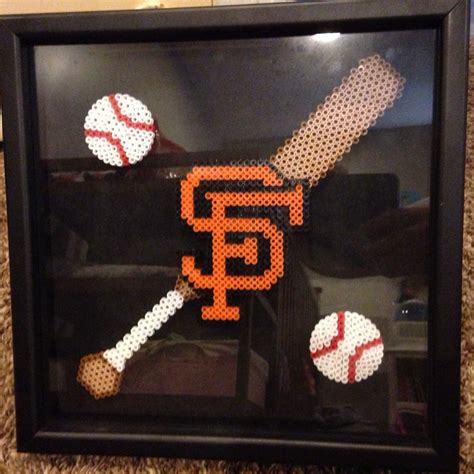 San Francisco Giants perler bead project. Father's Day gift I made for ...