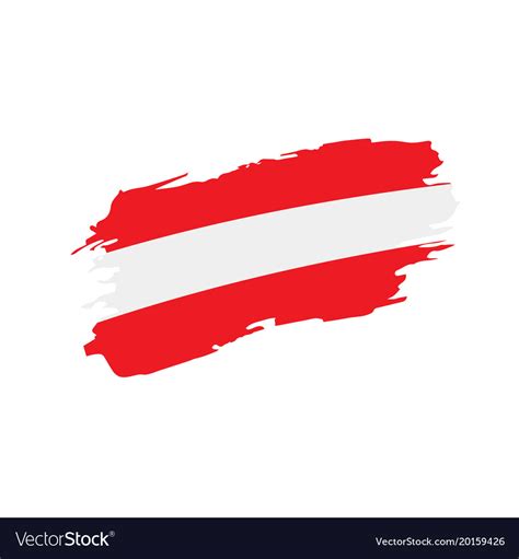 Austria flag Royalty Free Vector Image - VectorStock