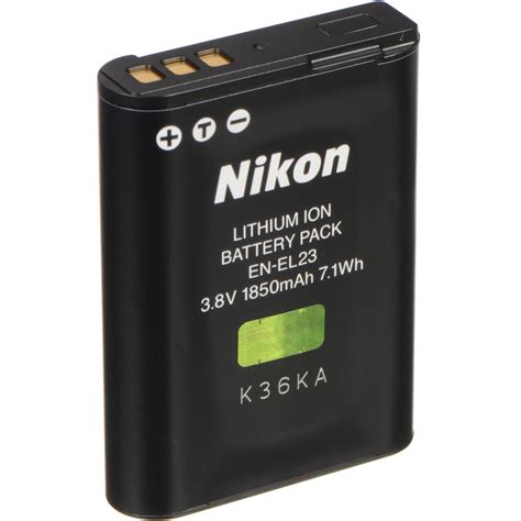 Nikon EN-EL23 Rechargeable Lithium-Ion Battery 25880 B&H Photo