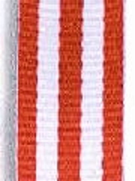 Red and White Striped Ribbon - Striped Grosgrain Ribbons