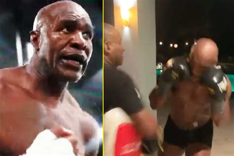 Evander Holyfield calls out Mike Tyson as heavyweight legends post new ...