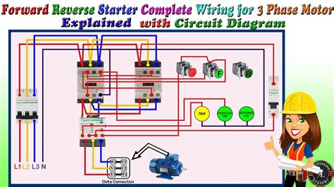 Forward and reverse motor control circuit - webdesigngawer