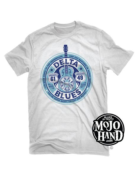 Delta Blues Music T-Shirt - Mississippi Dobro design - MojoHand ...