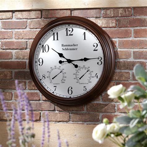 The Illuminated Easy Read Outdoor Atomic Clock - Hammacher Schlemmer