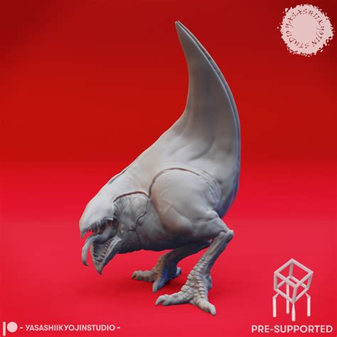 3D Printable Abyssal Chicken - Tabletop Miniature (Pre-Supported) by Yasashii Kyojin Studio