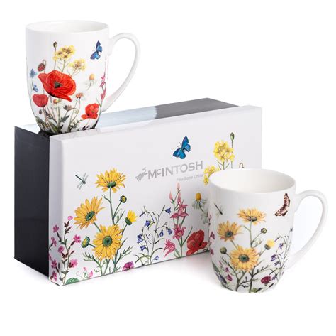 Wildflowers Mug Pair | McIntosh Mugs