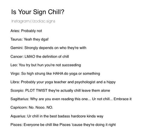 Is your sign chill? I'm the definition of chill! :D lh Aquarius Life, Pisces And Aquarius ...