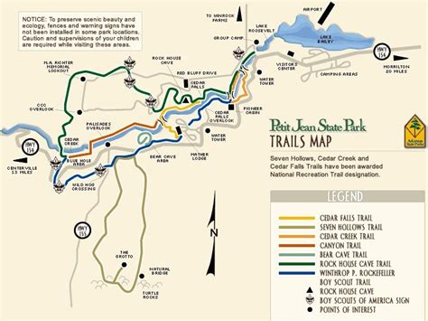 Petit Jean State Park Map – Map Of California Coast Cities