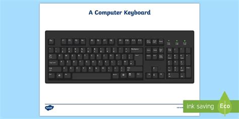 *FREE* Printable Computer Keyboard (Teacher-Made) - Twinkl