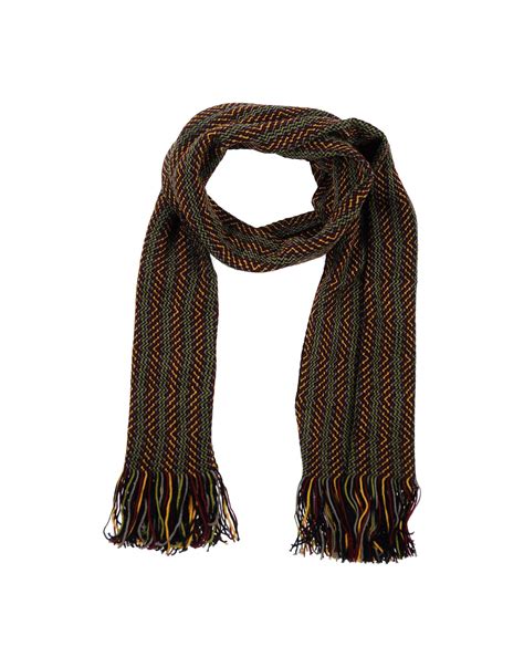 Missoni Oblong Scarf in Brown for Men (Maroon) | Lyst