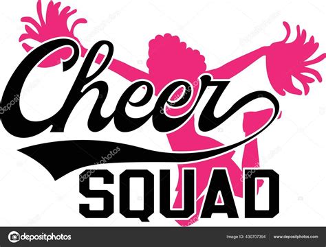 Cheer squad on the white background. Vector illustration Stock Vector ...