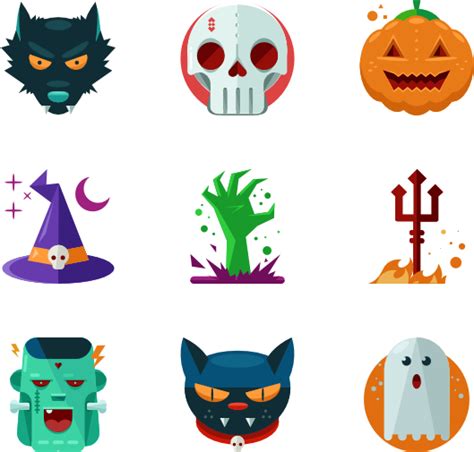 Halloween Icons PNG Images Transparent Background | PNG Play