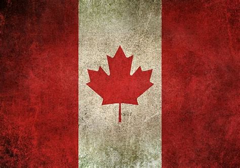 "Old and Worn Distressed Vintage Flag of Canada" Poster by JeffBartels ...