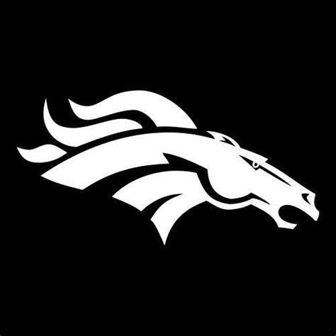 Black and White Broncos Logo - LogoDix