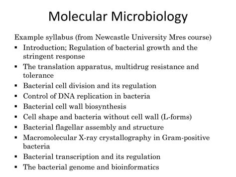 PPT - Molecular Microbiology PowerPoint Presentation, free download - ID:1932307