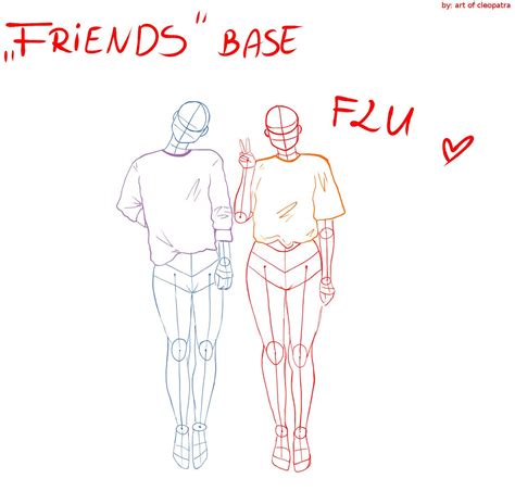 Drawing Base Best Friends Pose Reference A friend of mine had a little ...