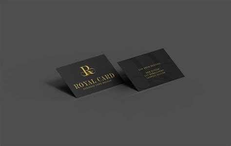 Free Black Business Card Mockup :: Behance