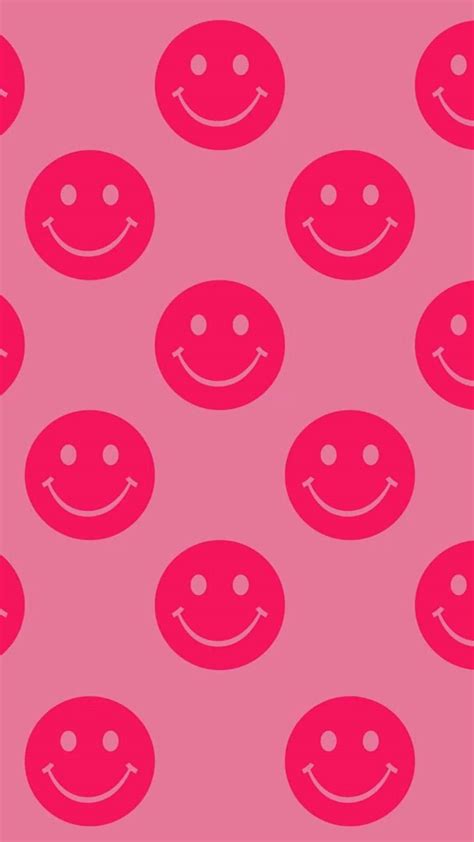 Download Preppy Smiley Face On Yellow Background | Wallpapers.com