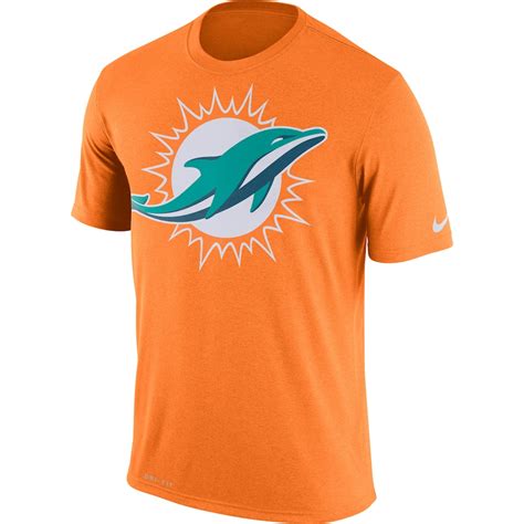 Nike Miami Dolphins Orange Legend Performance Logo Essential 3 T-Shirt