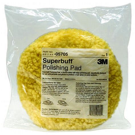 Wool Polishing Pad, Double Sided, Screw On 1 Pad 5705 by 3M Automotive