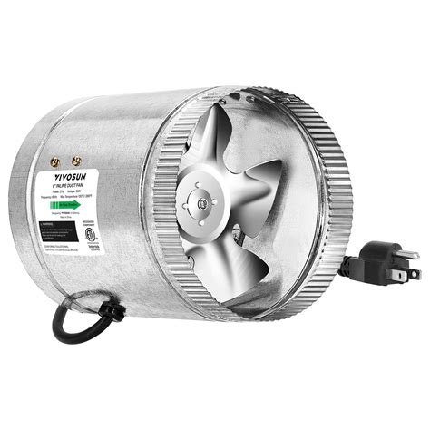 Buy VIVOSUN 6 Inch Inline Duct Fan 240 CFM, HVAC Exhaust Ventilation ...