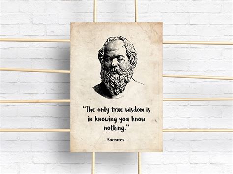 Socrates Socrates Quote Poster Socrates Quote Wall Art | Etsy