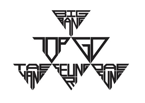 BigBang Member Logos | Letterform | Pinterest | Bigbang, Kpop and Big bang kpop