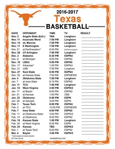 2017 Ut Football Schedule Printable - Printable Word Searches