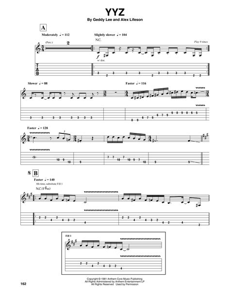 YYZ by Rush - Guitar Tab Play-Along - Guitar Instructor