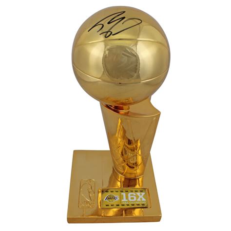 Shaquille O'Neal Signed 12" Larry O'Brien NBA Championship Trophy ...