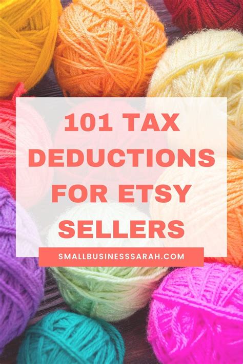 101 Tax Deductions for Etsy Sellers - Small Business Sarah | Etsy marketing, Etsy business plan ...