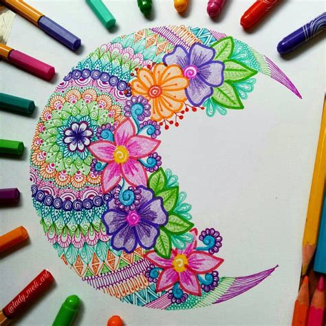 Mandala Easy Colorful Doodle Art Designs