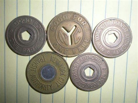 Old MTA subway/bus tokens | Coin collecting, Token, Childhood memories