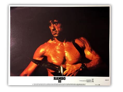 "RAMBO III" ORIGINAL 11X14 AUTHENTIC LOBBY CARD POSTER POSTER 1988 #1 ...