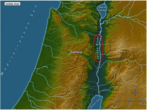 Jordan River Map | Where is the Jordan River ocated on Map