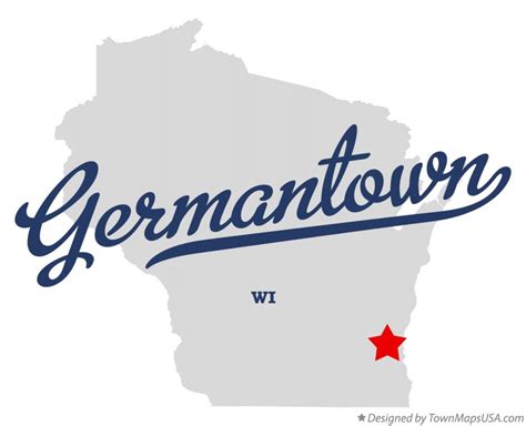 Map of Germantown, Washington County, WI, Wisconsin