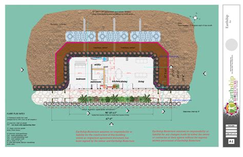 Earthship Drawings — Earthship Biotecture michael reynolds